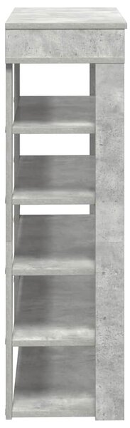 Beton tölgy szerelt fa cipőtartó 80x30x98 cm