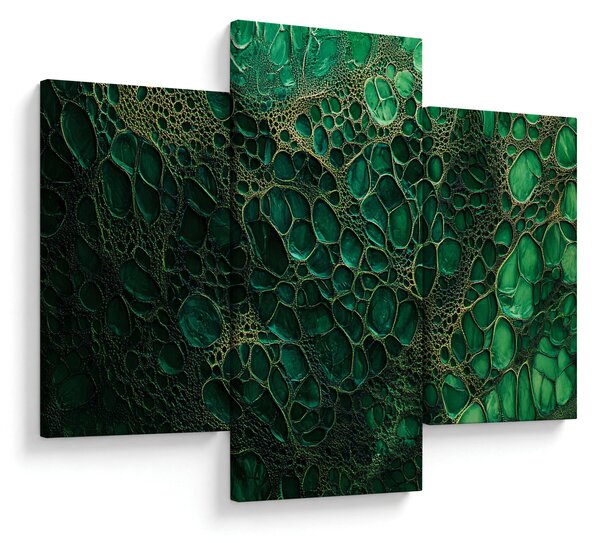 Kép - Zöld mikroszkópos kép (90x60 cm)