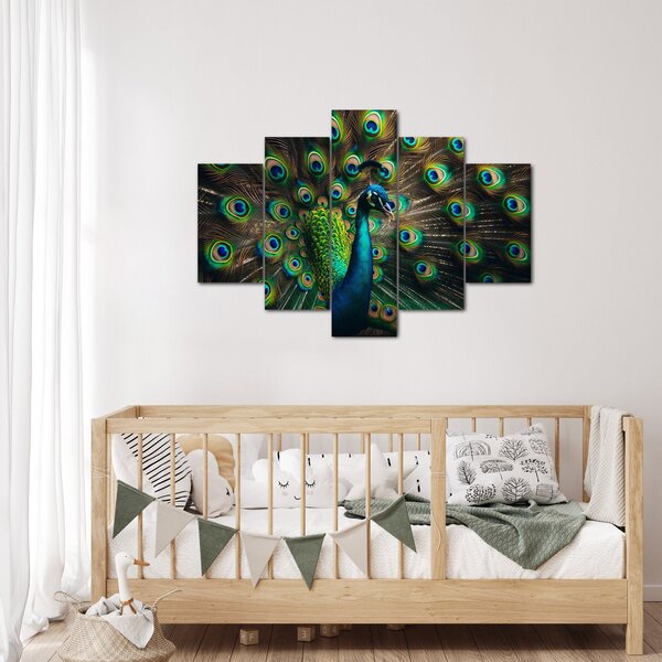 Kép – Pávatoll (150x105 cm)
