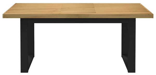 Étkezőasztal NOAIN U-alakú lábak 180x90x75 cm tömörfa fenyőfa