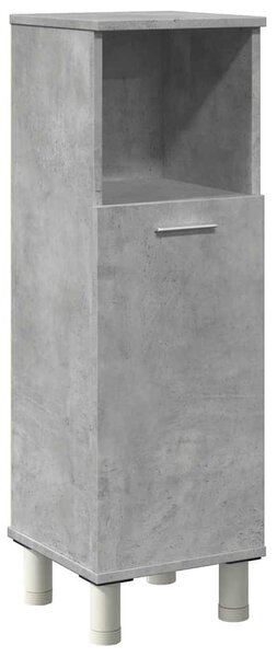Betonszürke forgácslap fürdőszobaszekrény 30 x 30 x 95 cm