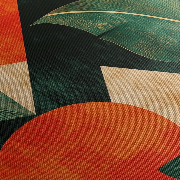 Kép - Geometrikus természeti minták II. (órával) (90x30 cm)