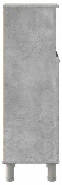 Betonszürke forgácslap fürdőszobaszekrény 30 x 30 x 95 cm