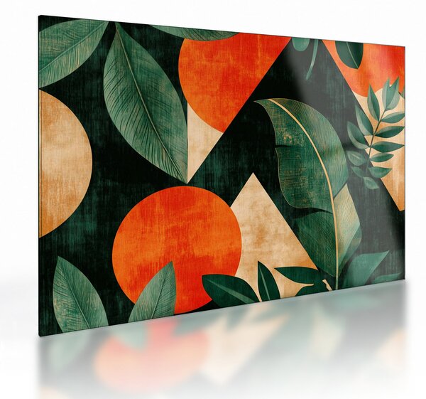 Üveg kép - Geometrikus természeti minták II. (70x50 cm)