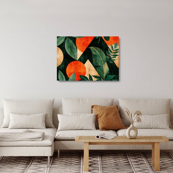 Üveg kép - Geometrikus természeti minták II. (70x50 cm)