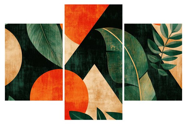 Kép - Geometrikus természeti minták II. (90x60 cm)