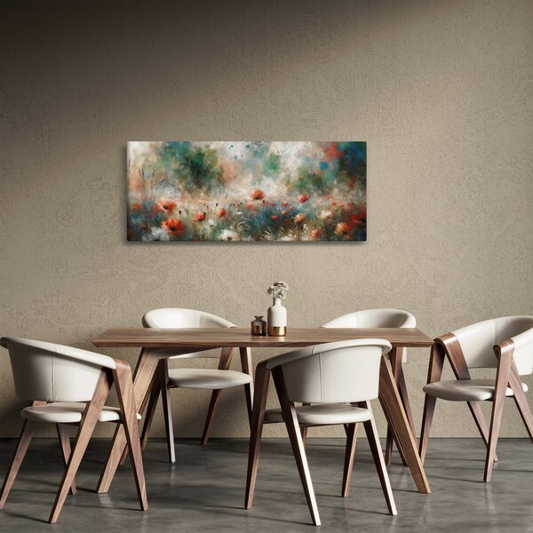 Kép – Pipacsmező absztrakciója (120x50 cm)