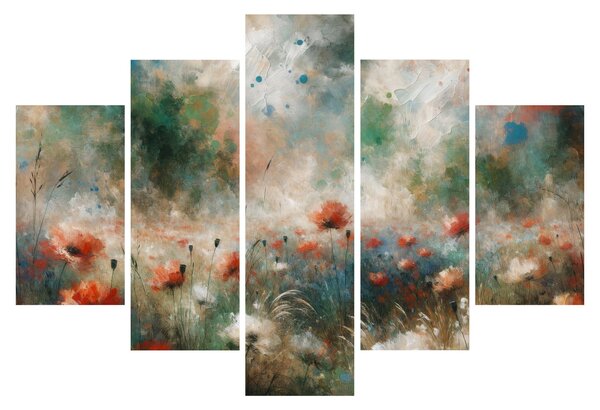 Kép – Pipacsmező absztrakciója (150x105 cm)