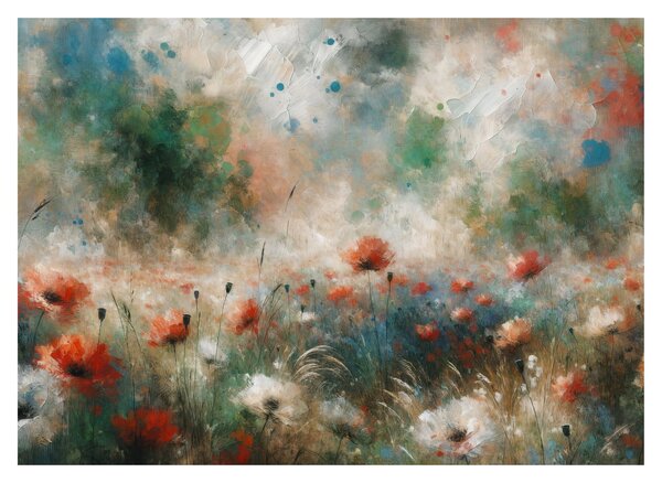 Kép – Pipacsmező absztrakciója (70x50 cm)