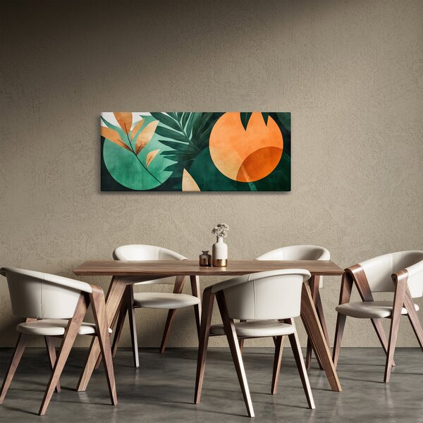 Kép - Geometrikus természeti minták (120x50 cm)