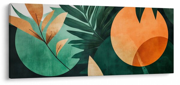 Kép - Geometrikus természeti minták (120x50 cm)