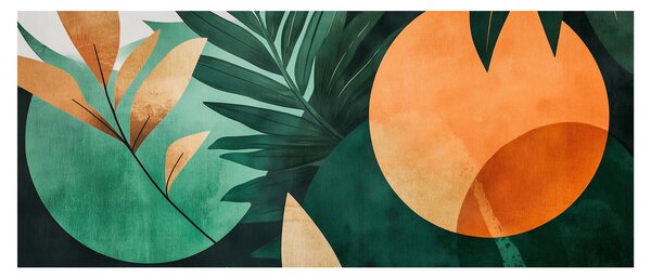 Kép - Geometrikus természeti minták (120x50 cm)