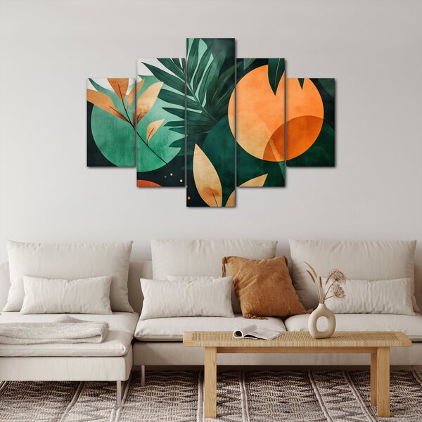 Kép - Geometrikus természeti minták (150x105 cm)