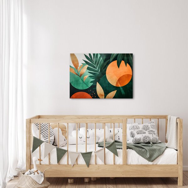Kép - Geometrikus természeti minták (70x50 cm)