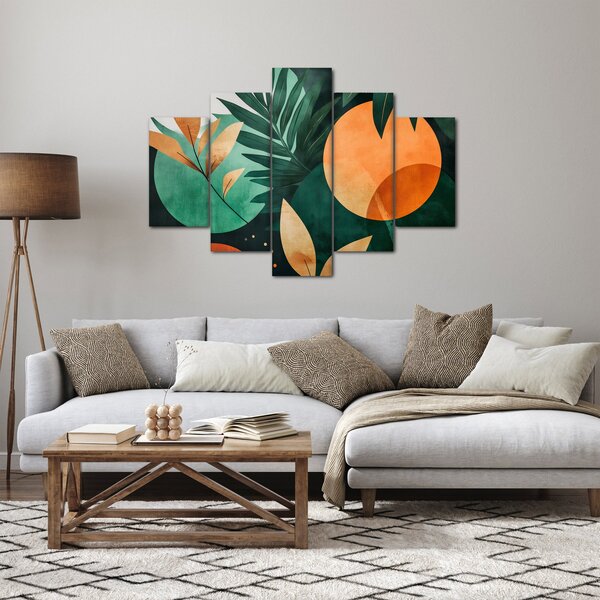 Kép - Geometrikus természeti minták (150x105 cm)