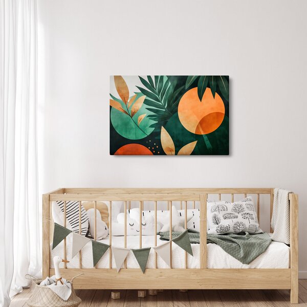 Kép - Geometrikus természeti minták (90x60 cm)