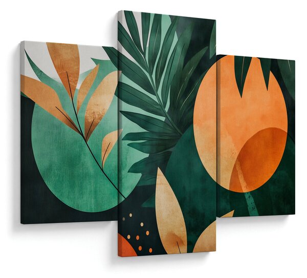 Kép - Geometrikus természeti minták (90x60 cm)