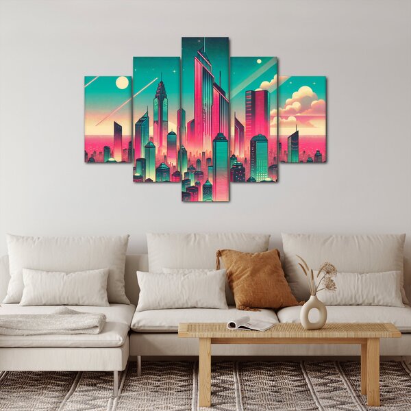 Kép – Nagyváros pop-art stílusban (150x105 cm)