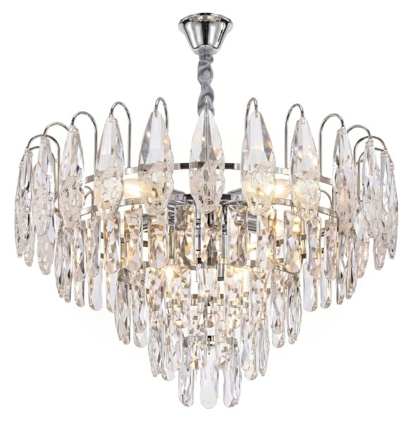 Kristály függőlámpa SWE079-CP 50cm Chrom
