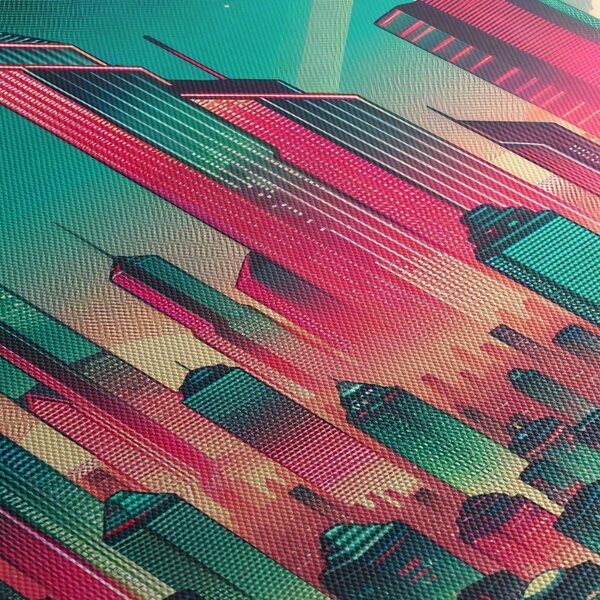 Kép – Nagyváros pop-art stílusban (90x60 cm)