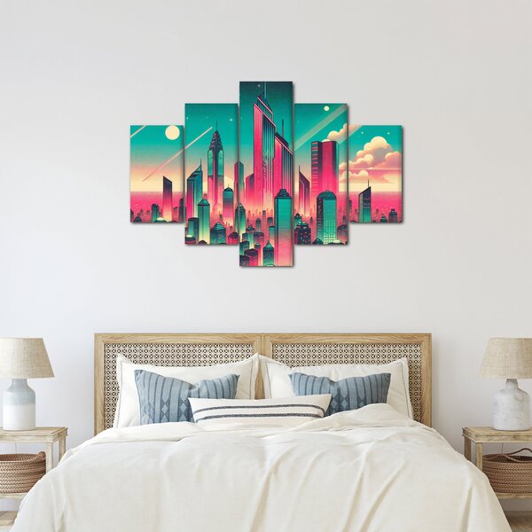 Kép – Nagyváros pop-art stílusban (150x105 cm)
