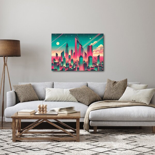 Kép – Nagyváros pop-art stílusban (70x50 cm)