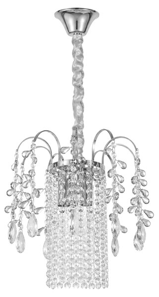Kristály függőlámpa SWE089-CP 30cm CHROME