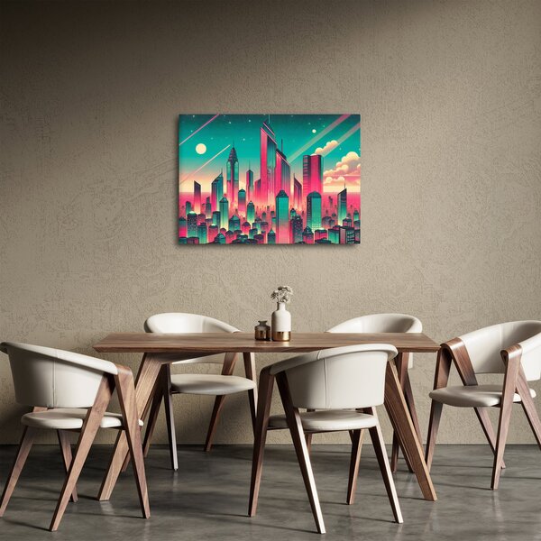 Kép – Nagyváros pop-art stílusban (70x50 cm)
