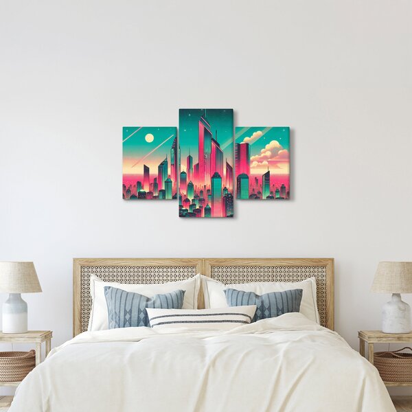 Kép – Nagyváros pop-art stílusban (90x60 cm)