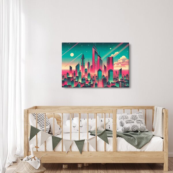Kép – Nagyváros pop-art stílusban (90x60 cm)