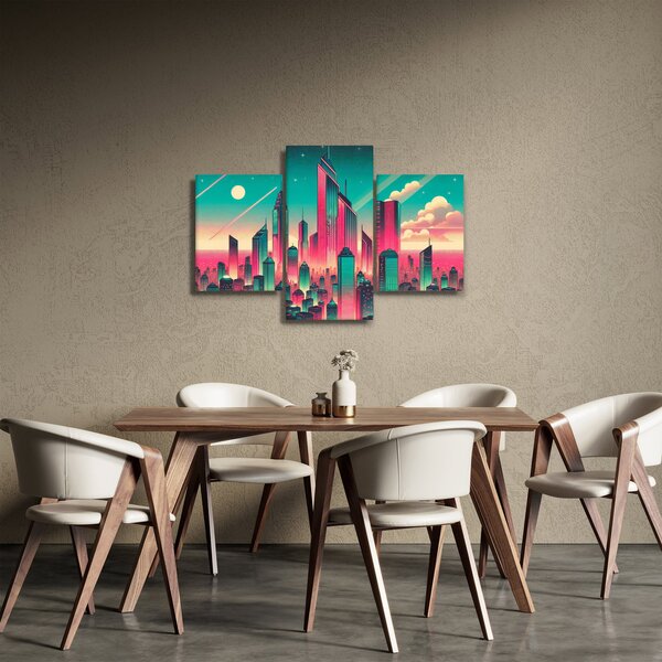 Kép – Nagyváros pop-art stílusban (90x60 cm)