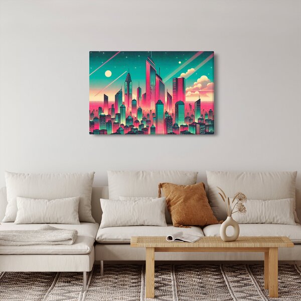 Kép – Nagyváros pop-art stílusban (90x60 cm)