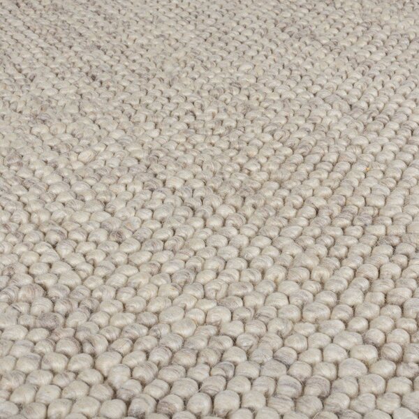 Világosszürke kézi szövésű gyapjúkeverék futószőnyeg 60x230 cm Minerals – Flair Rugs