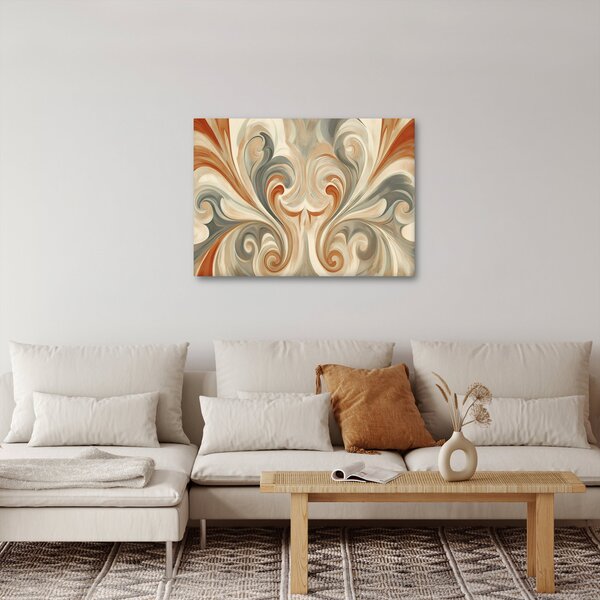 Kép - Örvények földszínekkel (70x50 cm)