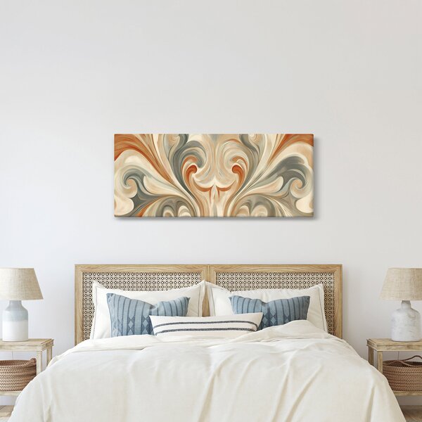 Kép - Örvények földszínekkel (120x50 cm)