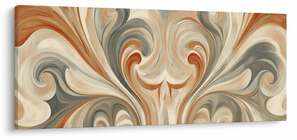 Kép - Örvények földszínekkel (120x50 cm)