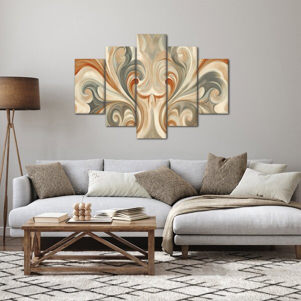 Kép - Örvények földszínekkel (150x105 cm)