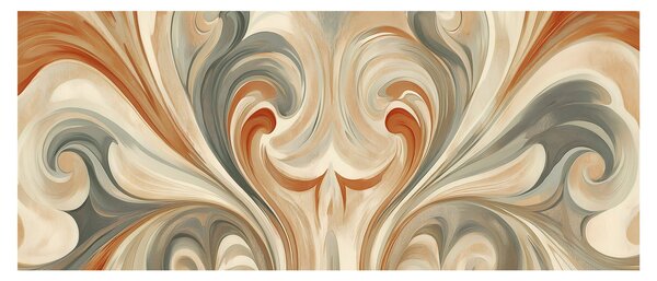 Kép - Örvények földszínekkel (120x50 cm)