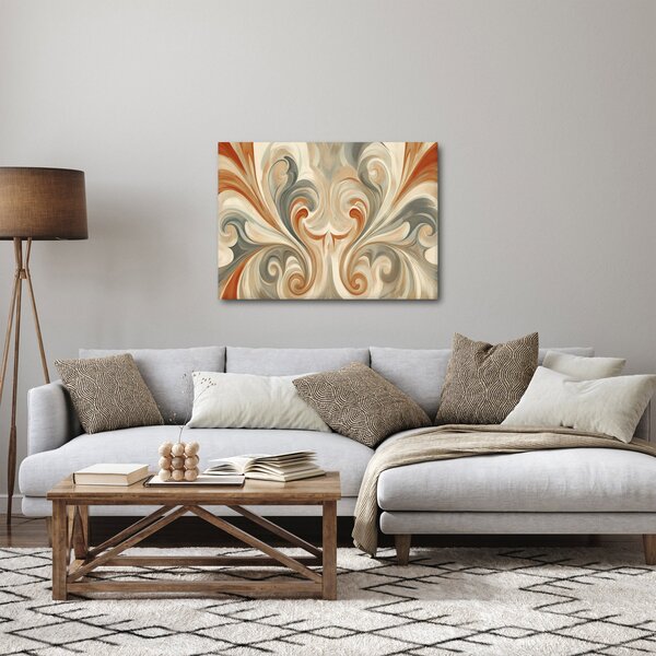 Kép - Örvények földszínekkel (70x50 cm)