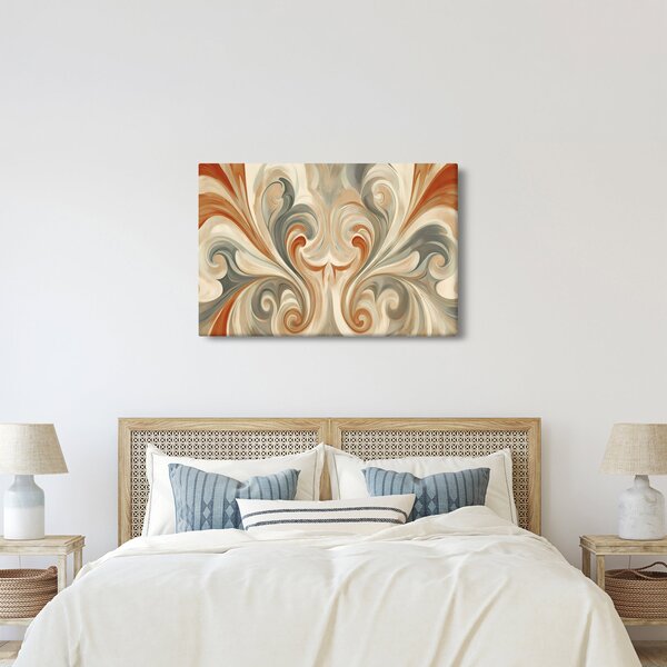 Kép - Örvények földszínekkel (90x60 cm)