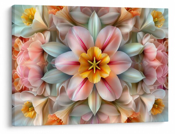 Kép - Kaleidoszkópos virág (70x50 cm)