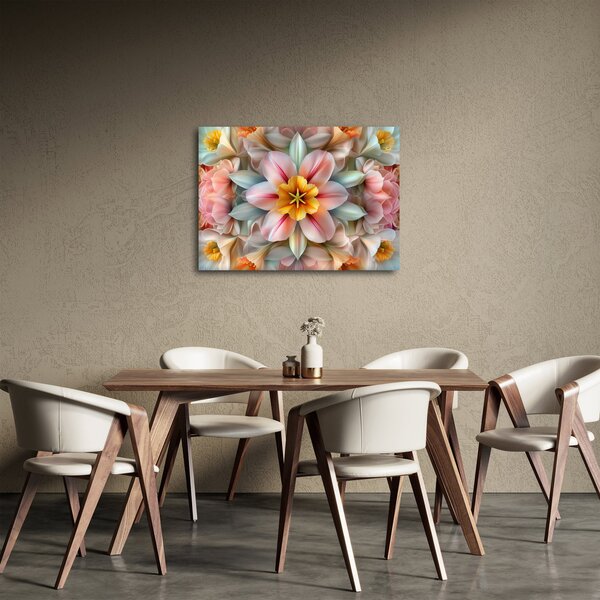 Kép - Kaleidoszkópos virág (70x50 cm)