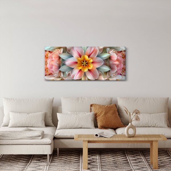 Kép - Kaleidoszkópos virág (120x50 cm)