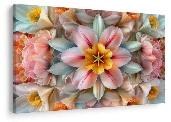 Kép - Kaleidoszkópos virág (90x60 cm)