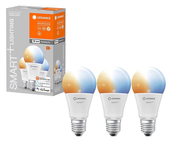 Ledvance SET 3x LED Dimmelhető izzó SMART + E27/9,5W/230V 2700K-6500K - Ledvance P224712