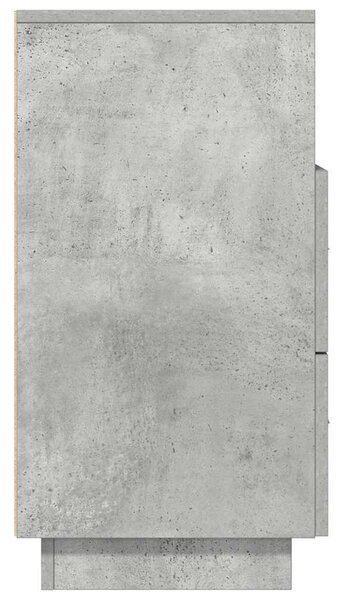 2 db betonszürke éjjeliszekrény 2 fiókkal 36x36x68 cm