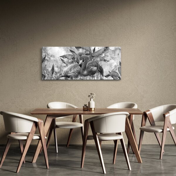 Kép - Flamingók graffiti (120x50 cm)