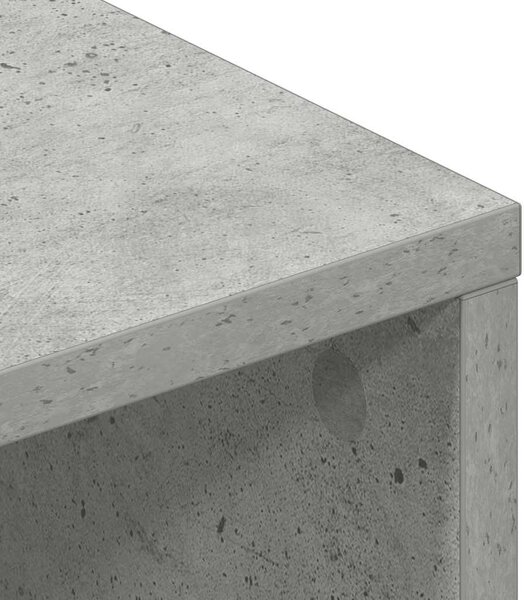 Betonszürke forgácslap TV-szekrény 100 x 40 x 40 cm