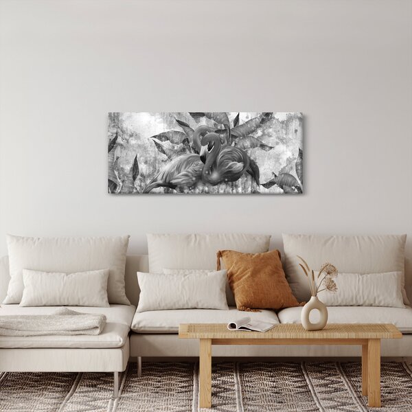 Kép - Flamingók graffiti (120x50 cm)