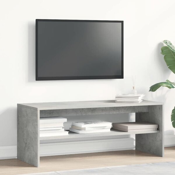 Betonszürke forgácslap TV-szekrény 100 x 40 x 40 cm
